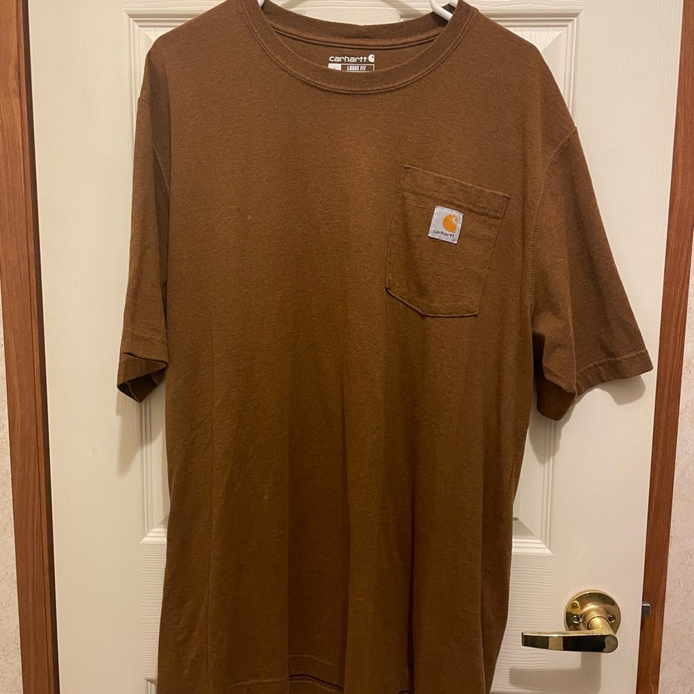 Brown Carhartt short sleeve T-Shirt